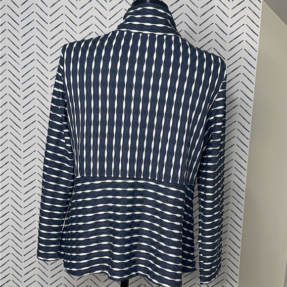 Habitat Perfect 3-piece Navy Set - blazer, wide leg pant sleeveless tank Large - Picture 11 of 13